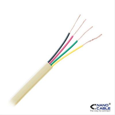 CABLE DE TELEFONO 4C BEIGE 100M NANOCABLE